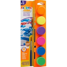 Carioca Tempera Suluboya Süper Yıkanabilir Fırçalı 25 Ml 6 Renk Fosforlu