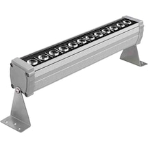 35 Cm Wallwasher Led Bina Dış Duvar Aydınlatma Beyaz Işık Gri