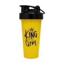 King Of The Gym Shaker 650 Ml Ölçekli Ve Sızdırmaz Kapaklı Protein Shaker Sarı