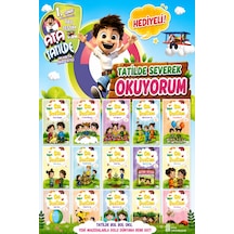 1. Sınıf Tatilde Severek Okuyorum 15 Kitap Yaz Testim Hediyeli