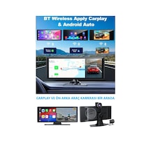 4k 10.26 Inç Ultra Hd Wifi Carplay Ön Arka Araç Kamerası İkisi Bir Arada Set Ios Android Navigasyon
