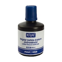 Kraf 100 Ml Beyaz Tahta Kalem Mürekkebi Mavi