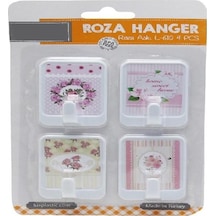 4 lü Roza Yapışkanlı Askı 4,5X6cm