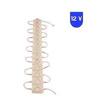 12 Volt 1.5 Watt Tek Lensli 4000k Naturel Beyaz 3030 Led Modül Ip65 10 Adet Modül