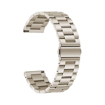 Ekılıf - Huawei Watch Gt3 42mm Uyumlu - Kordon 20mm Metal Kordon Band-04 - Starlight