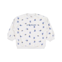 Civil Baby Fok Balığı Empirme 6-18 Ay Sweatshirt - Kırık Beyaz