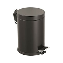 3lt Siyah Pedallı Metal Çöp Kovası 4881 Çok Renkli