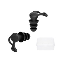 Sones Gürültü Önleyici Uyku Kulak Tıkacı Üç Katmanlı Ses Geçirmez Silikon Yüzme Kulak Tıkacı Siyah