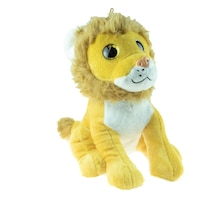 Peluş Aslan Erkek Aslan Sevimli Oturan Aslan 45 Cm