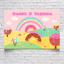 Pastane Temalı Doğum Günü Afişi 70x100 Cm