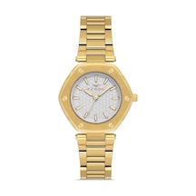 Ferro Fl43006a-b Quartz Çelik Altın Rengi 32 Mm Kadın Kol Saati Altın