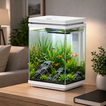 Atf-200 10 Litre Led Cam Akvaryum Beyaz
