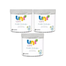 Uni Baby Kulak Temizleme Çubuğu 100 Adet 3 Lü Set