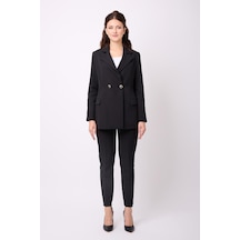 Violevin Er-cool Kadın İkili Ceketli Takım 1000-38-siyah