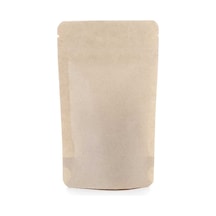 Packtory Kraft Aluminyum Kilitli Doypack Ambalaj 8,5X14,5+2,5 cm. 50 Gr. - 50 Adet