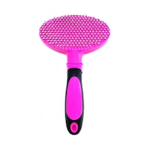 Özel Tasarım İnce Telli Tüy Tarama Kedi Fırçası 16 Cm - Pembe