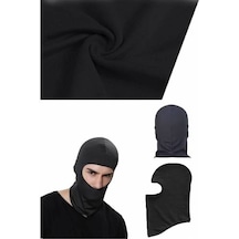 Motosiklet Kask Içi Yüz ve Kar Maskesi Siyah