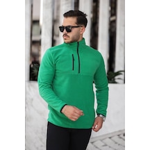 Eg38 Yarım Fermuar Polar Benetton Yeşili Yeşil Eg38 Yarım Fermuar Polar Benetton Yeşili Yeşil