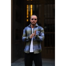 Unisex Jakarlı Oversize Yeşil Gömlek Yeşil