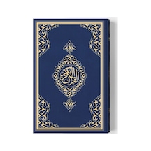 2 Renkli Orta Boy Kur'an-ı Kerim Miklepsiz Lacivert - Yqbx-763418