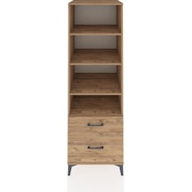 Kronos Dolap 4 Raflı 2 Çekmeceli 60x59x182 Çam-çam Çam