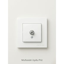 Mutlusan Rita Tv Sat Uydu Prizi Beyaz Çerçeveli
