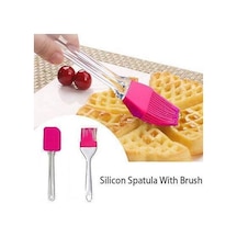 2&amp 39 Li Silikon Pasta - Börek - Poğaça Yağ Fırçası Ve Spatula Seti - Pyrz-768301