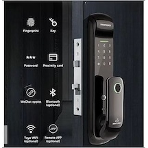 Bluetooth Biyometrik Parmak İzi Akıllı Kapı Kilidi