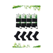 Kardeşler Çorap Erkek Bambu Soket Uzun Düz Lacivert Çorap Dikişsiz 4'lü Paket Lacivert - 251710675 lacivert
