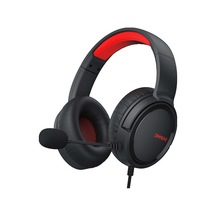 Headset, Oyun İçin Uygun, Mikrofonlu, Kırmızı-siyah Renkli - Siyah - Kırmızı