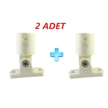 2'li Sealux Tente Ayağı. 25mm. Plastik Taban. Beyaz
