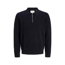 Jack & Jones Milano Erkek Lacivert Polo Sweatshirt 12281743-ns