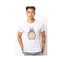 My Neighbor Komşum Totoro Baskılı Beyaz Erkek Tshirt (531006129)