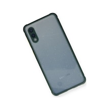 Galaxy  Uyumlu  A02 Kılıf Miami Şeffaf Silikon - Koyu Yeşil