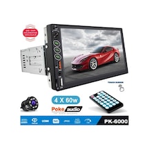 Tofaş Tek Din Teyp 7 Inch 4x60 Watt 2xusb Şarjlı Kameralı Poke Pk-6000