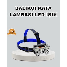 Mey İthalat Outdoor Ve Gece Balıkçılığı İçin Led Kafa Lambası Usb Şarjlı, 60 Ayarlanabilir Far Çok Renkli