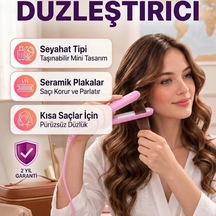 Taşınabilir Seramik Kısa Saç Maşası Ergonomik Tasarım Seyahat Tipi