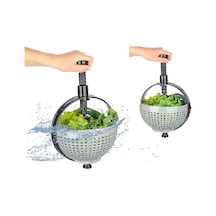 Hızlı Salata Kurutucu Süzgeç- Dönerli Süzgeç Dev Boy - Pyrz-768334 Çok Renkli