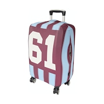 My Saraciye My 141 Trabzon Valiz İçin Kılıf Bordo-mavi-büyük Boy
