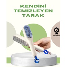 Anti-statik Saç Tarağı Kolay Temizlenebilir, Silikon Masaj Uçlu, Kompakt Boyut