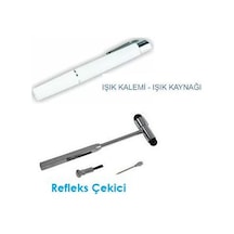 2Li Set Işık Kalemi ve Metal  Refleks Çekici Hammer Reflex İğneli