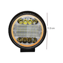 Yuvarlak Kırmızı Angelli Sis Lambası 12-24v / Lass311