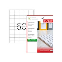 Tanex Premium 40X24 Mm. A4 Lazer Etiket 100 Lü Tw-2260