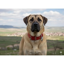 İri Ve Büyük Cinsler İçin Kanğal Köpek Tasması 80x5 Cm Kırmızı