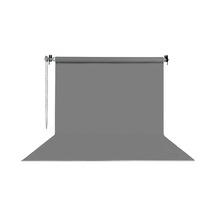 Hs Stüdyo Teknik 270x580cm Gri Fon Perde Seti Ve Askısı