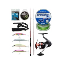 Yek Outdoor Spin Olta Seti Okuma Red Spin 243 Cm 7-28 Gr 2 Parça&shimano Sienna 4000 Fg Spin Makinesi
