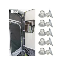 Hightower 10 Adet Yüksek Tutuşlu Pvc Branda Emme Başlığı - Rüzgar Geçirmez Caravan Aksesuarı