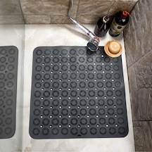 Slikon Yumuşak Taban Kare Masajlı Banyo Paspası 54x54 Cm Rahatlatıcı 6998