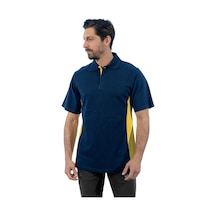 Şensel, Polo Yaka Tişört, Lacivert-Sarı -136E2769- Tshirt