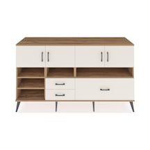 Kronos Konsol 8 Raflı 3 Çekmeceli 4 Kapaklı 176x59x99 Çam-aytaşı Aytası - Atlas Çam